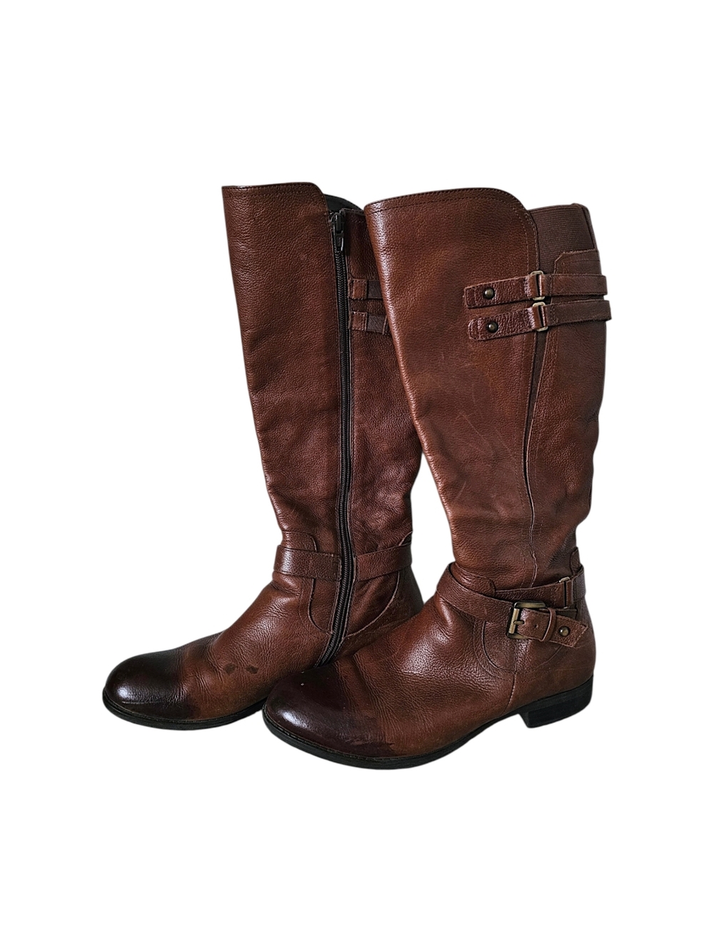 Naturalizer Jackie Tall Leather Riding Boots - Size 9.5 M *FAIR CONDITION* - Picture 2 of 14